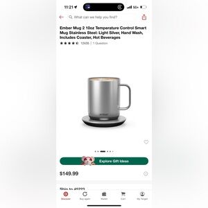 Ember Temperature Control Smart Mug - Silver